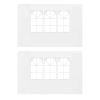 Party Tent Sidewall 2 pcs with Window PE White