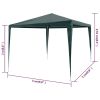 Party Tent PE Green 9.8'x9.8'