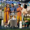Outdoor Cooler Bar Table with Telescopic Tabletop for Beer and Wine