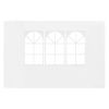 Party Tent Sidewall 2 pcs with Window PE White