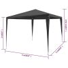 Party Tent PE Anthracite 9.8'x9.8'