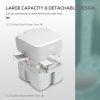 Outsunny Portable Toilet for Adults 5.3 Gallon, Porta Potty with Level Indicator, T-Type Water Outlets and Anti-Leak Handle Pump for Camping, Boating,