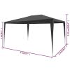 Party Tent PE Anthracite 9.8'x13.1'