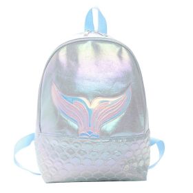 Mermaid Kids Backpack, Sparkly Sequins Backpack for Girls (Color: Blue)