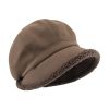 Fleece Lined Beret for Women Fleece Bucket Hat Painter Hat