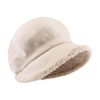 Fleece Lined Beret for Women Fleece Bucket Hat Painter Hat