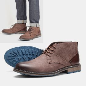 2022 Ankle Boots for men Size 39-48 Men's Martin boots Wootten Brand Hiking boots Leather Shoes for men (Color: 649, size: 48)