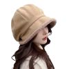 Fleece Lined Beret for Women Fleece Bucket Hat Painter Hat